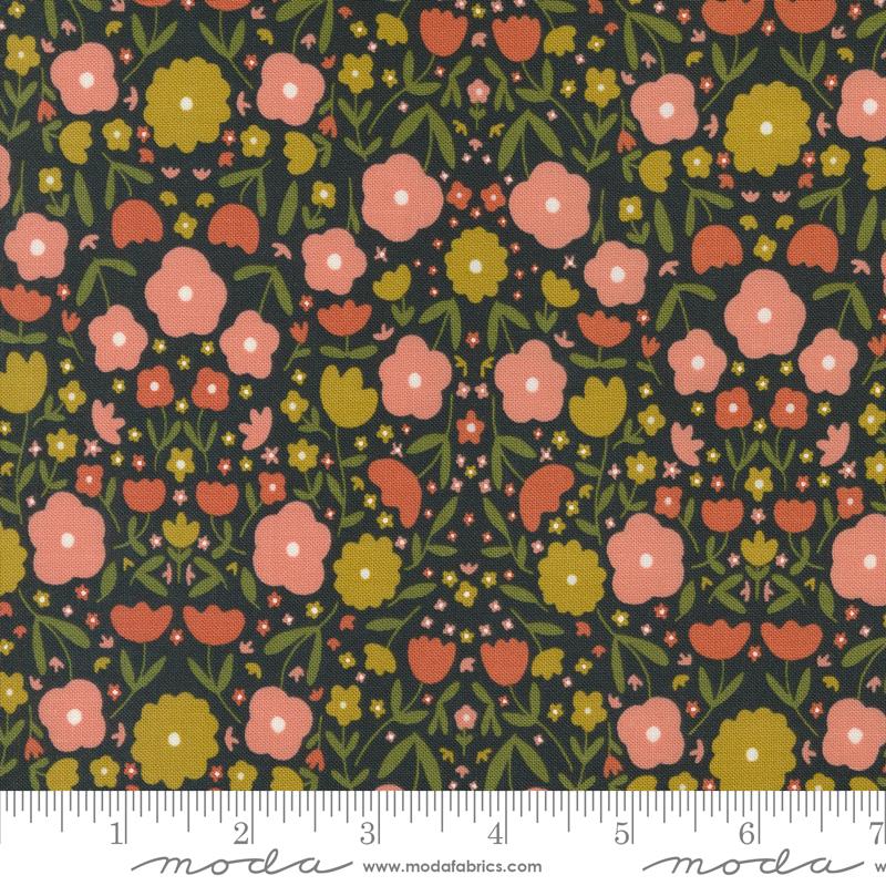 Imaginary Flowers - Ebony 48382 21 • Gingiber