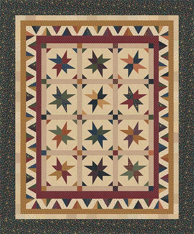 Chickadee Stars Pattern - G KT 22105 Kansas Troubles