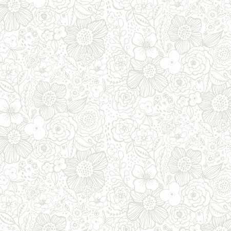 White on White Packed Floral - 66211-100 • Night & Day