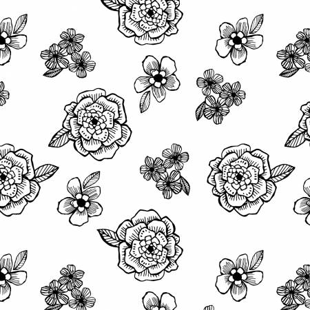 White Medium Floral - 66212-199 • Night & Day