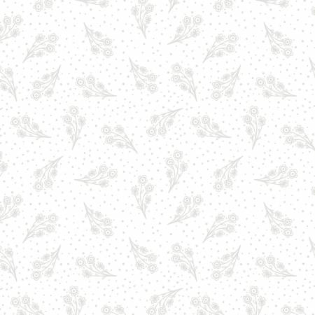 White on White Small Floral - 66213-100 • Night & Day