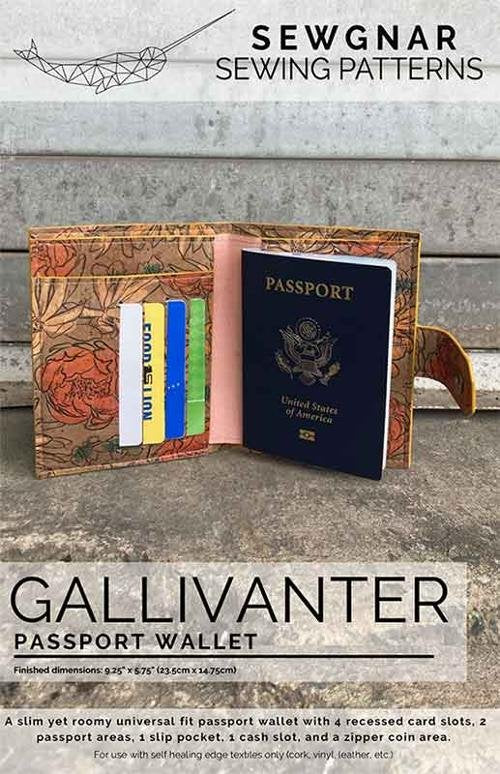 Gallivanter Passport Wallet Pattern