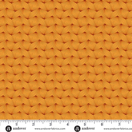 Zig Zag Orange - Nightfall by Andover Fabrics
