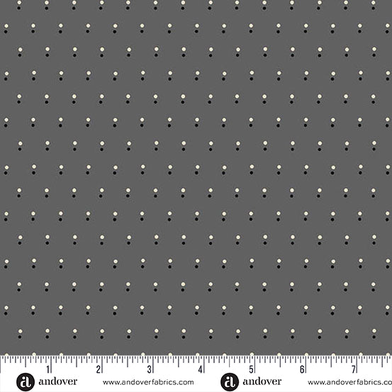 Shadow Dot Gray - Nightfall by Andover Fabrics