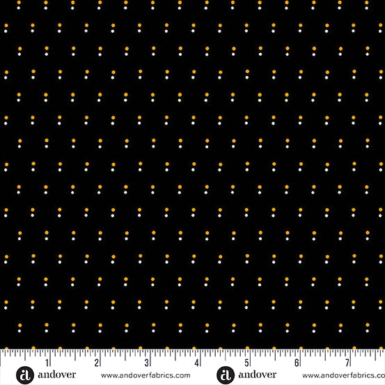 Shadow Dot Black - Nightfall by Andover Fabrics