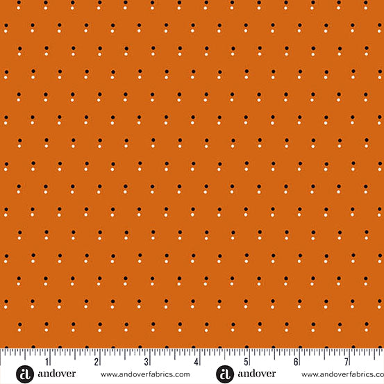 Shadow Dot Orange - Nightfall by Andover Fabrics