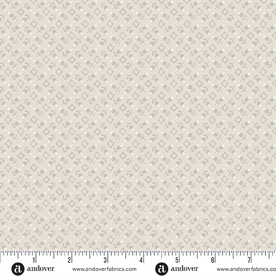 Bud Diamond Gray - Nightfall by Andover Fabrics