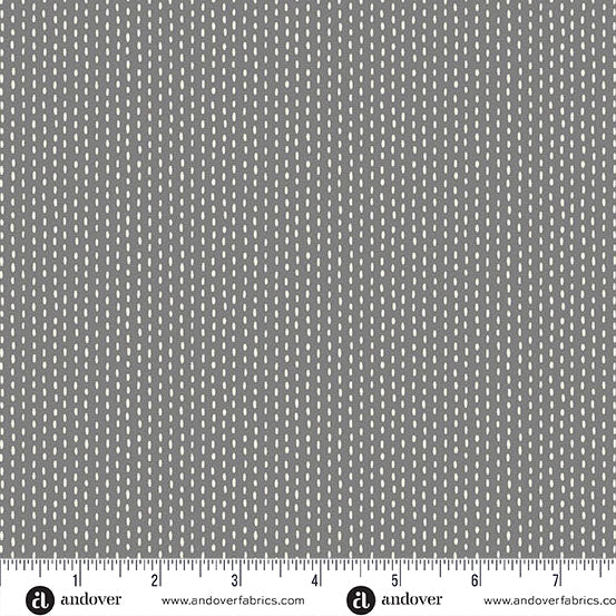 Stitch Line Gray - Nightfall by Andover Fabrics
