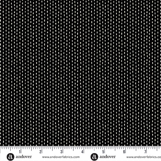 Stitch Line Black - Nightfall by Andover Fabrics