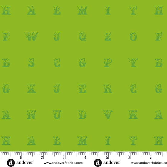 Typeset Lime - Soliloquy by Alison Glass