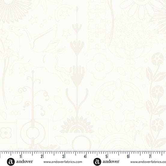 Cream Cameo A-1319-L • Sun Print Whisper