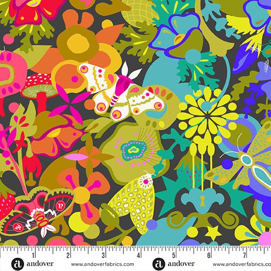 Color Wheel - A 1141 K Night Art Theory Whole Cloth • Alison Glass