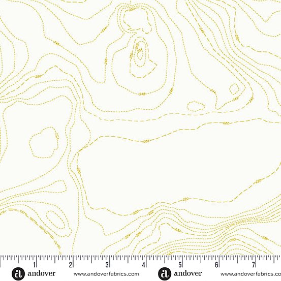 Chartreuse Topography A-1557-V • Sun Print Whisper