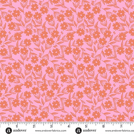 Pink Sunshine Blooms A-1569-EO • Petals & Stitches