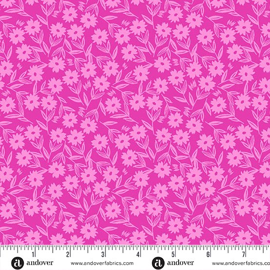 Magenta Sunshine Blooms A-1569-E • Petals & Stitches