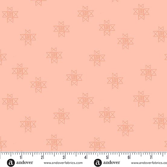 Coral Ohio Star A-1572-O • Petals & Stitches