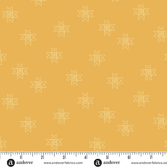 Gold Ohio Star A-1572-Y • Petals & Stitches