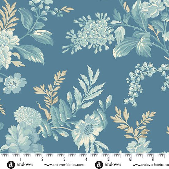Bed Of Roses - Indigo A-1600-B • Sewing Bird