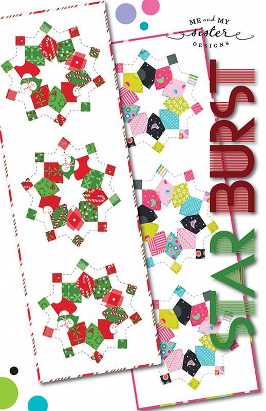 Starburst Table Runner w/Templ MMS 20546 Me & My Sister#1