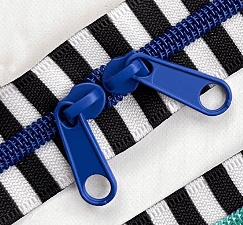 Black & White 30" Zipper Blue SSCZ03