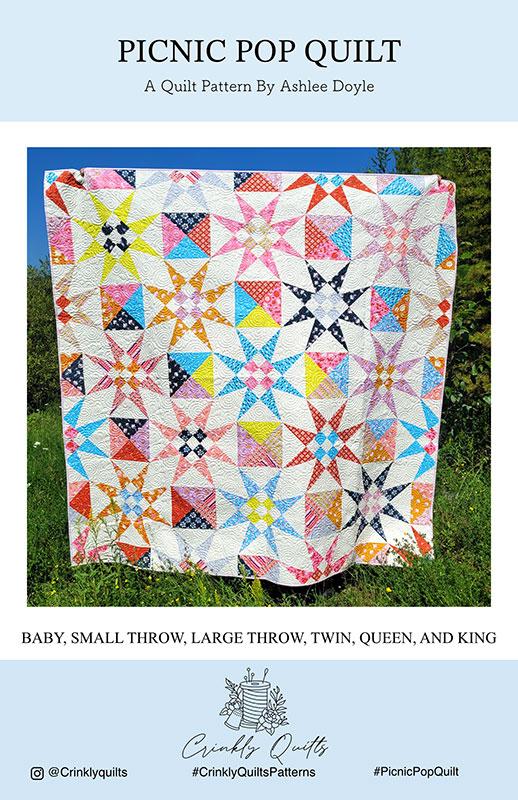 Picnic Pop - G CQ 007 • Crinkly Quilts