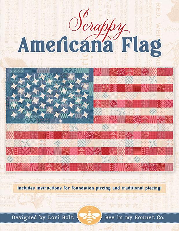 Scrappy Americana Flag - ISE 294 • Its Sew Emma