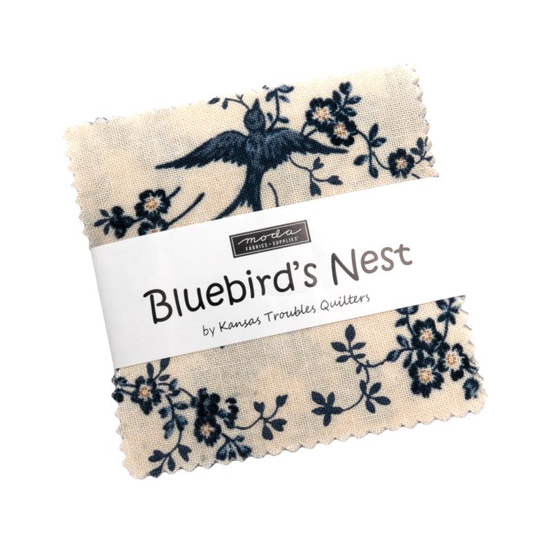 Bluebirds Nest • Mini Charm 9800MC - Kansas Troubles Quilters