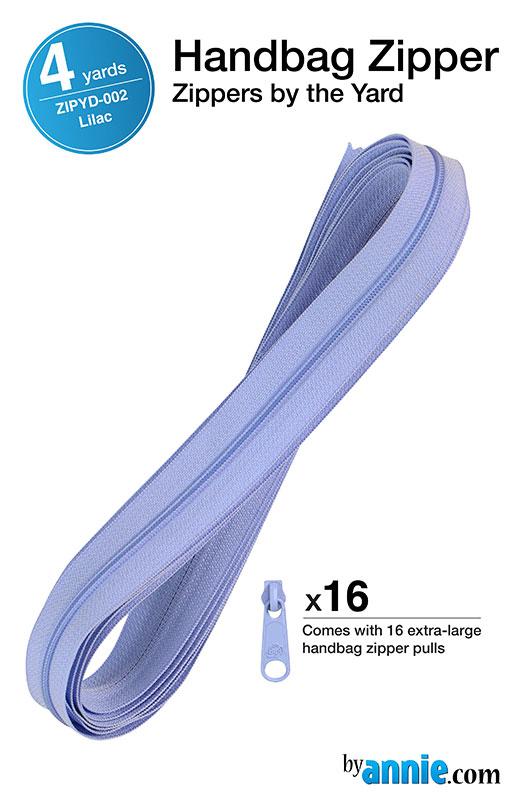 Zipper 4yds with Pulls - Lilac • By Annie