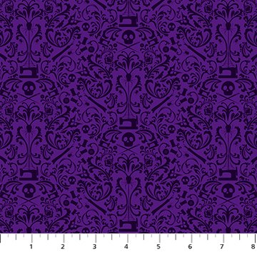 Mr Bones Sews - Purple 91080-84 • FIGO Fabrics