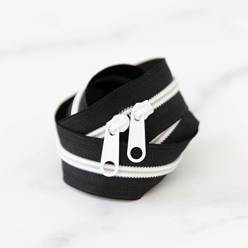 30" Zipper Black and White - SSCZ31