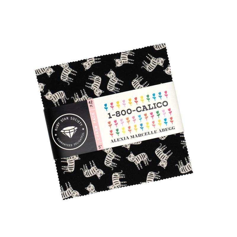 1 800 Calico Charm Pack • Ruby Star