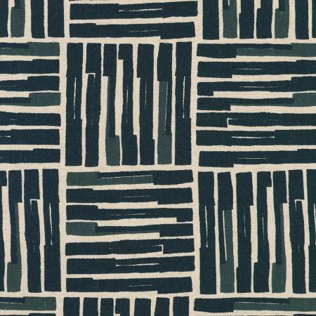 Squares Navy Canvas • Orchard Run by Noodlehead