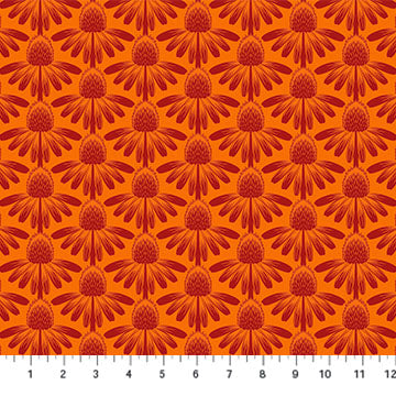 Coneflower Tangerine • Indelible by Anna Maria