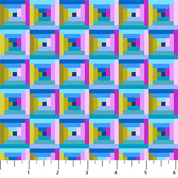 Log Cabin - Beach • Piecework by Anna Maria