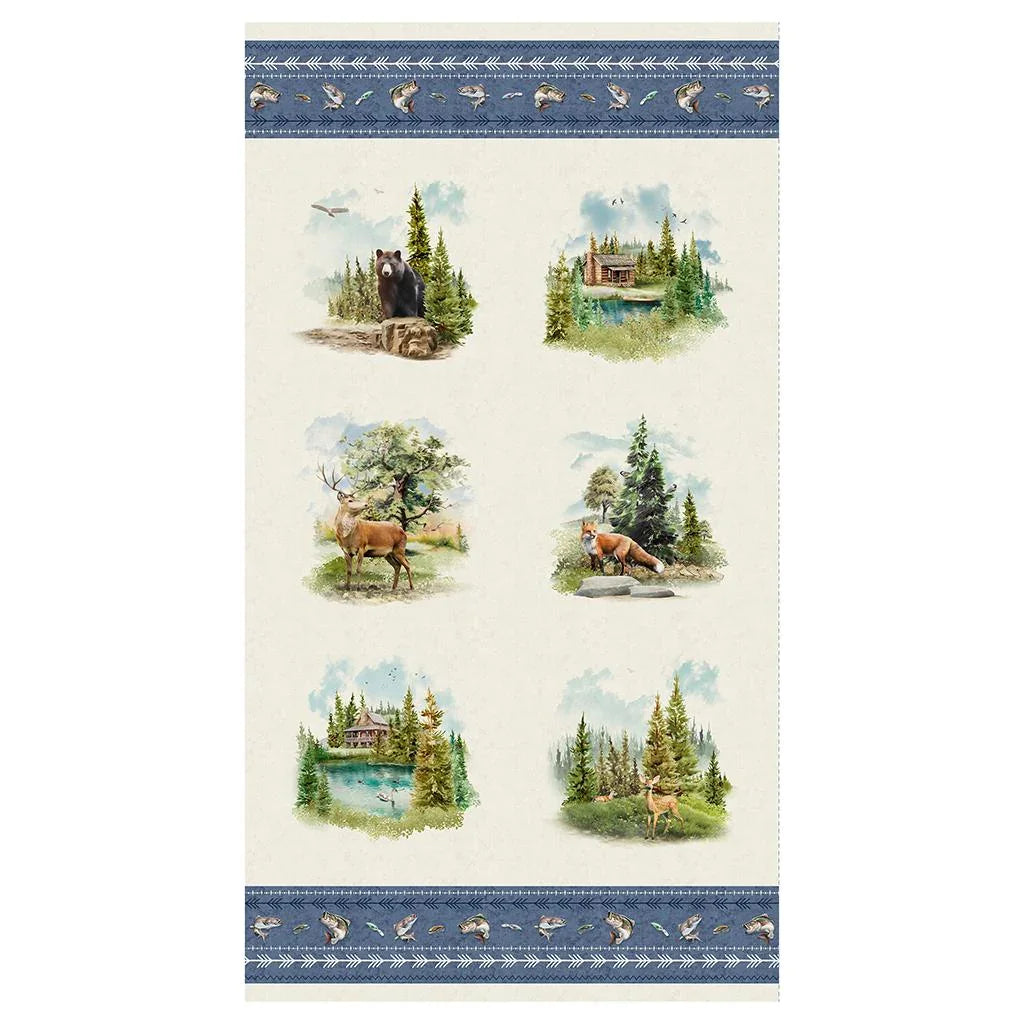 Digital Panel 9 1/4" Blocks Back Country