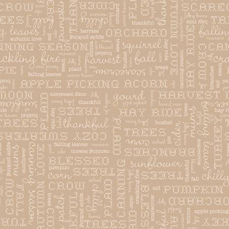 Autumn Words Tea Dye - C14667 • Autumn by Lori Holt
