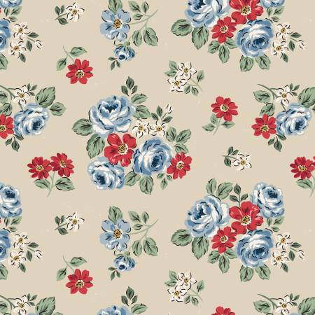 Floral Beige • Independence by Riley Blake