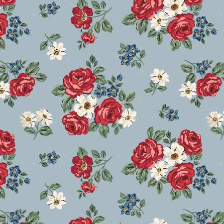 Floral Blue • Independence by Riley Blake