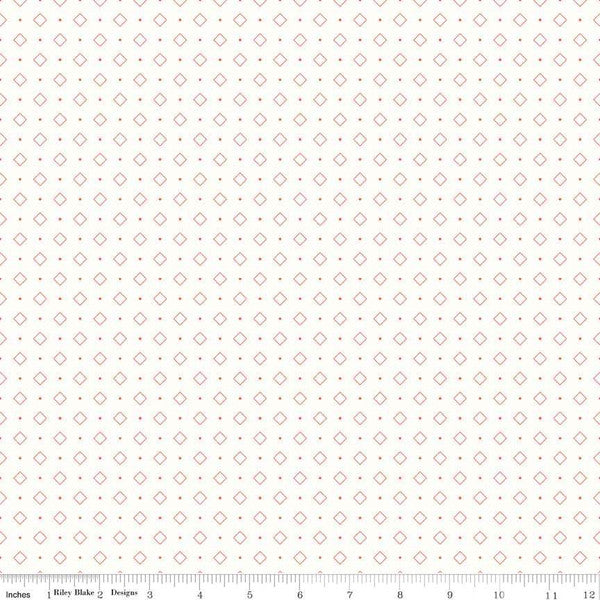 Diamond Coral - C6386 CORAL • Bee Backgrounds