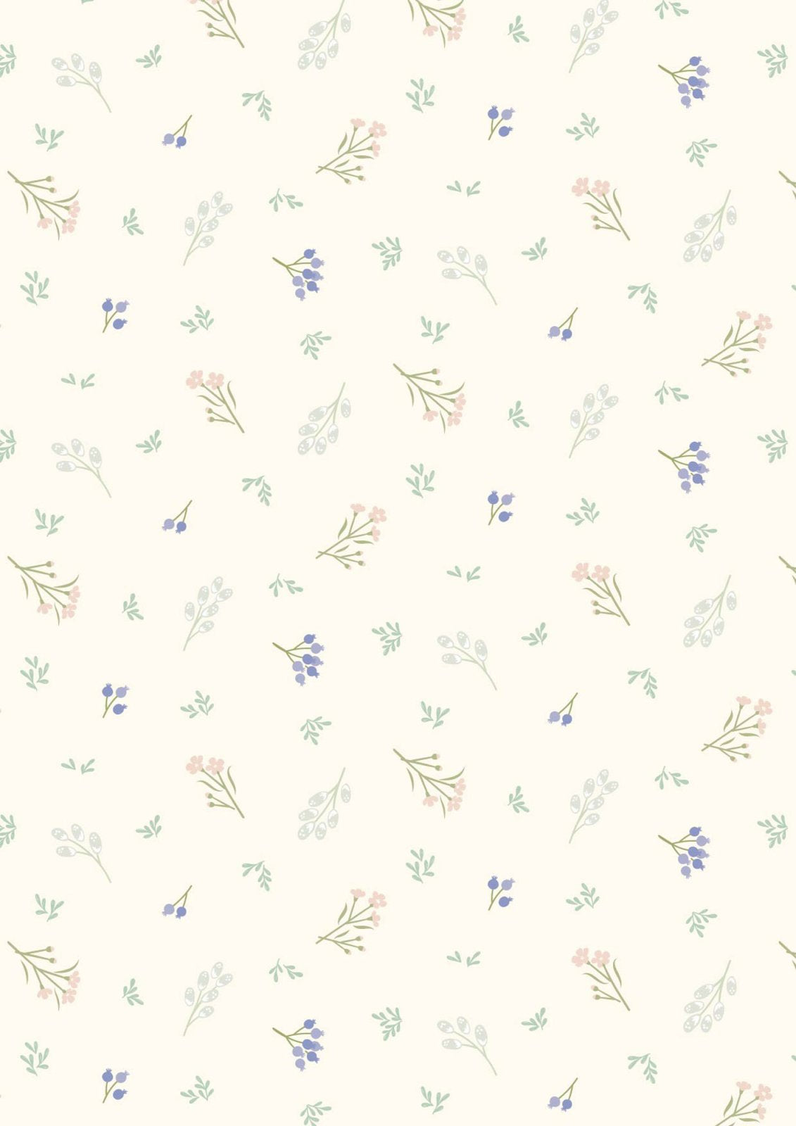 Scattered Sprig - Cream • Sky Garden by Cassandra Connolly