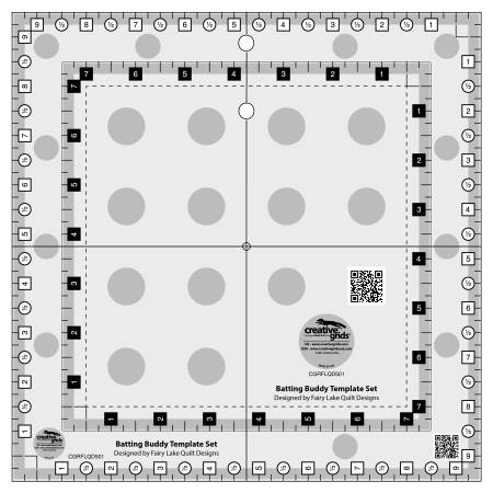 Batting Buddy Template Set Quilt Ruler - Creative Grids