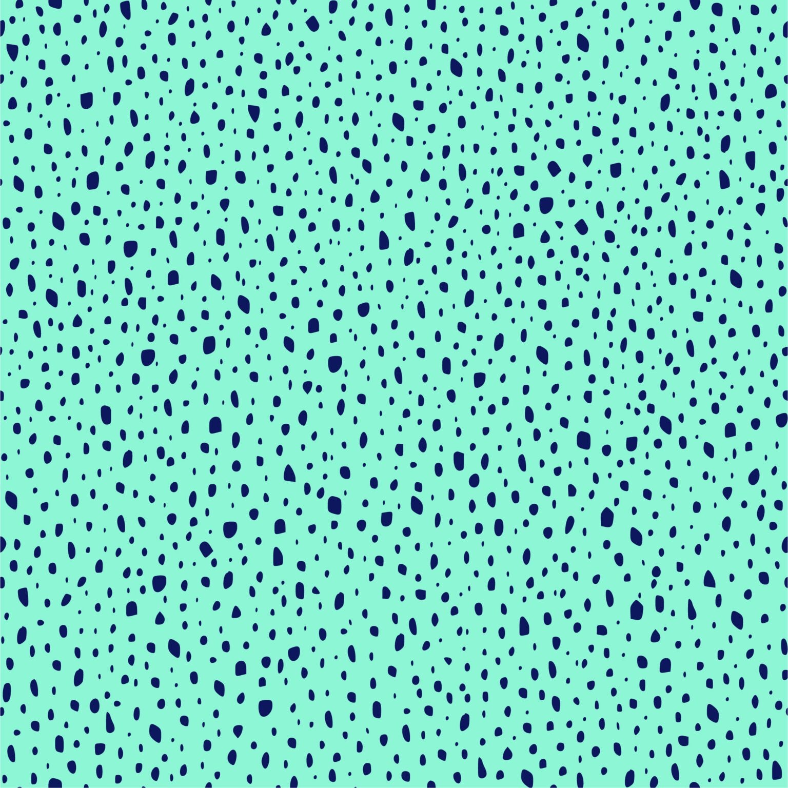 Navy Dot on Aqua - DB32 • Farmyard Collection by Delphine Brooks