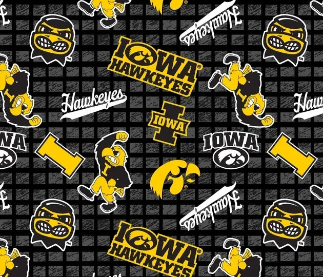 NCAA Iowa All Over Print 108" • Skytel