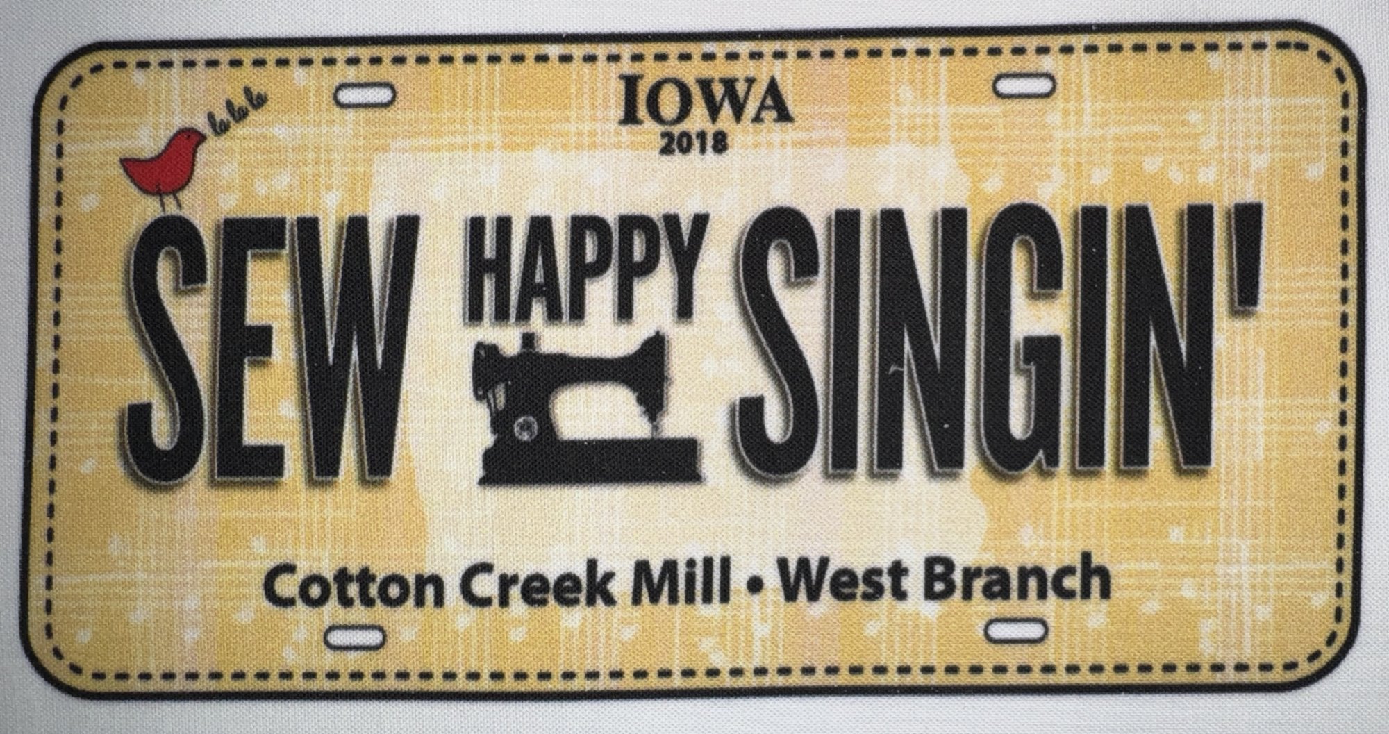 RxR | 2018 License Plate • Sew Happy Singin'
