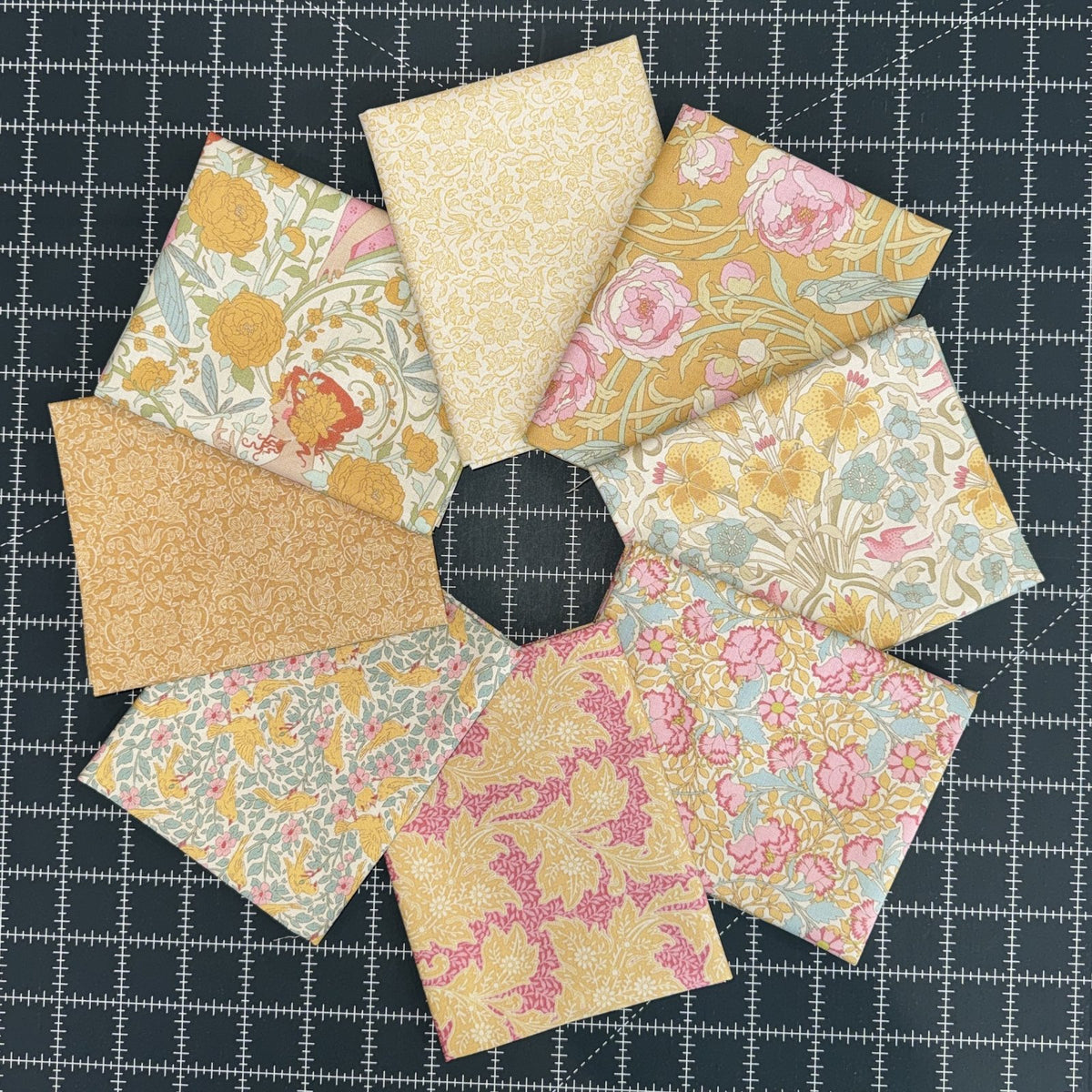 Songbird by Tilda • 8 Fat Quarter Bundle - Mustard
