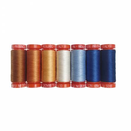 Denim & Daisies •  Aurifil Thread Collection