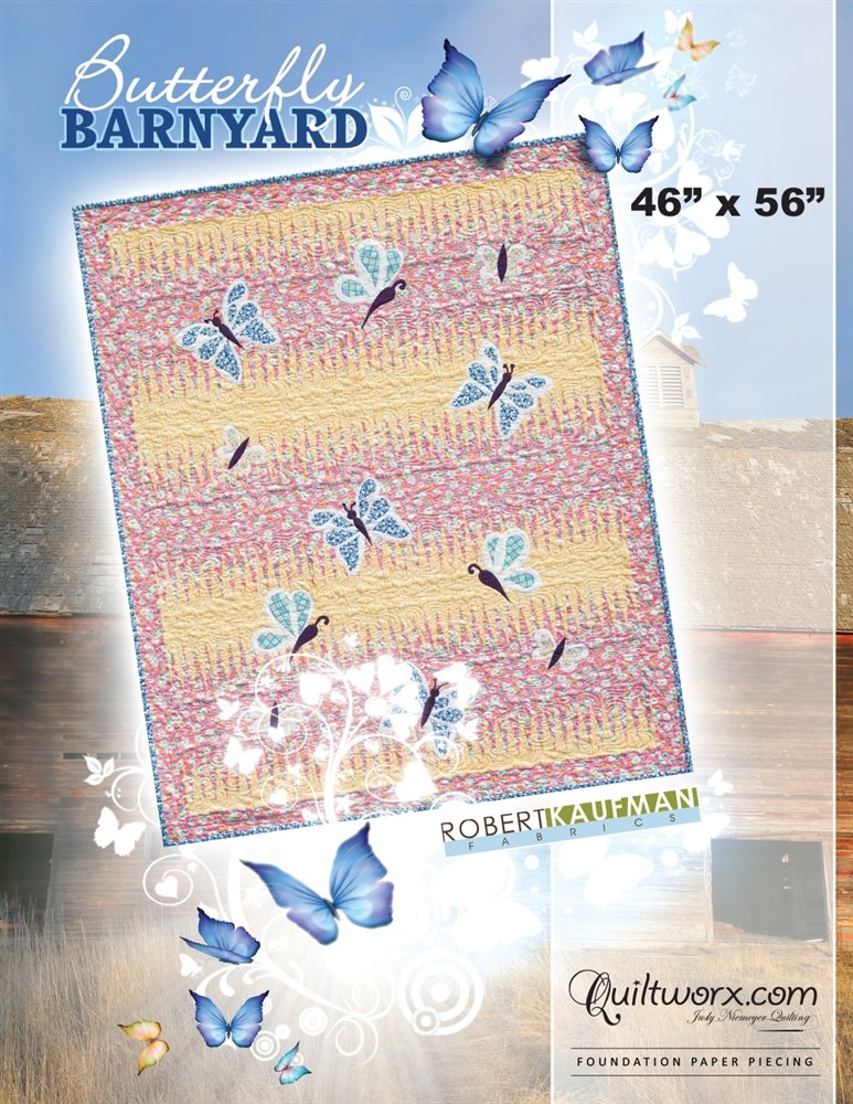 Butterfly Barnyard Baby Blanket