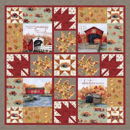 Covered Bridges in Fall - Fall Journeys Quilt Kit