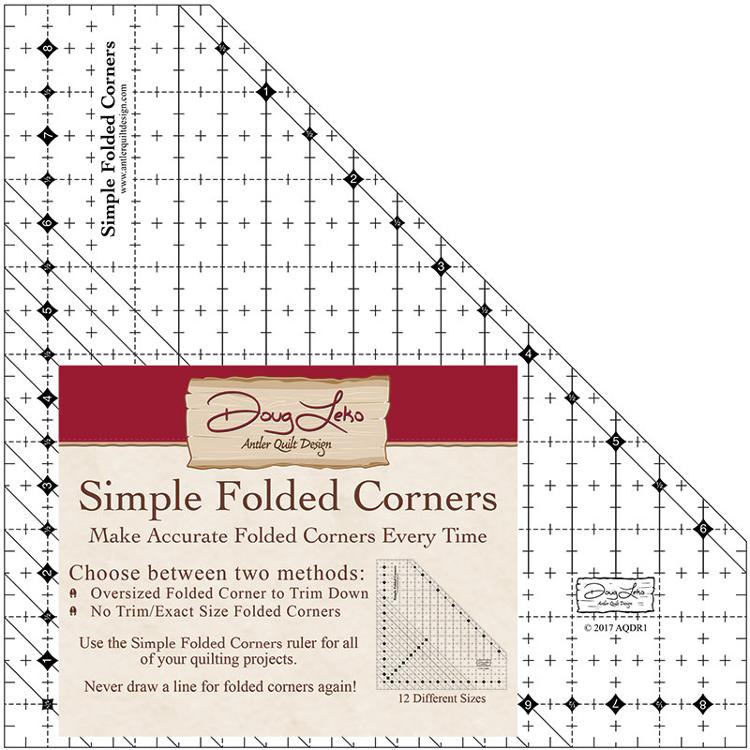 Simple Folded Corners - AQDR1 Antler Quilt Designs
