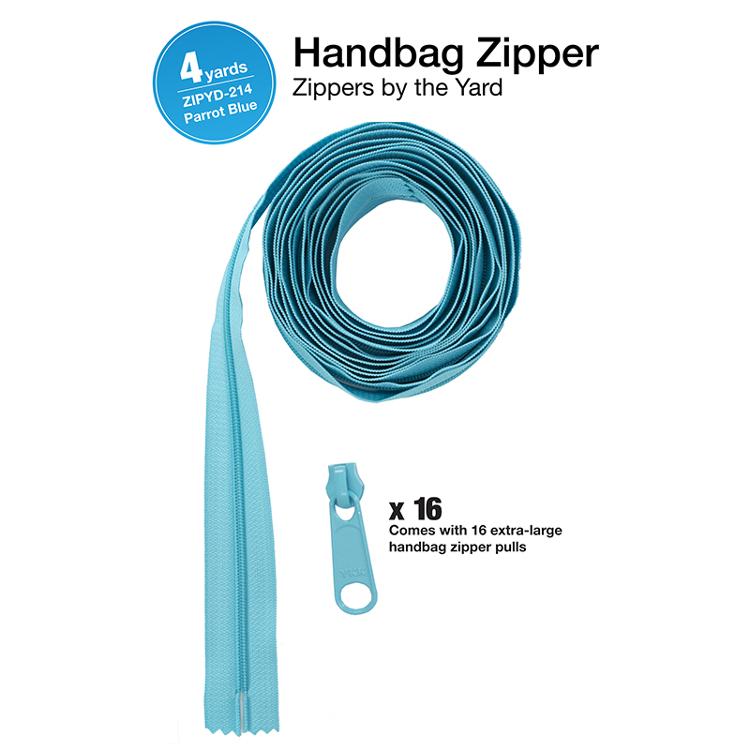 Zipper 4yds with Pulls - Parrot Blue • By Annie